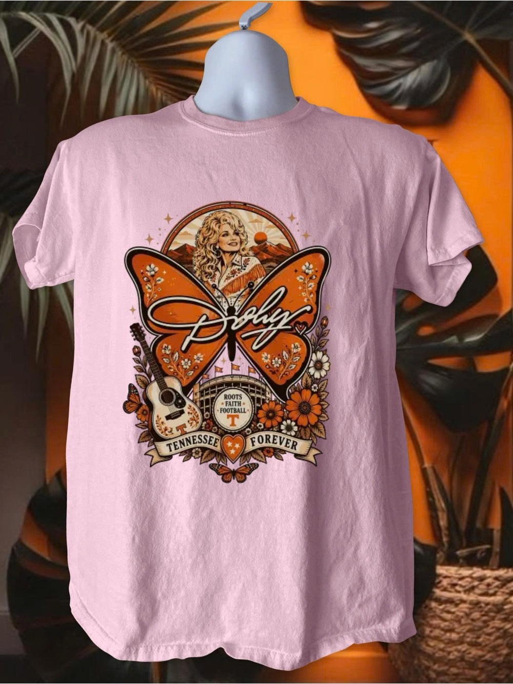 Butterfly Dolly Parton Graphic Tee - Tennessee Forever Shirt